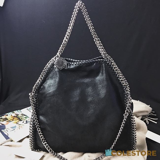 Stella McCartney Falabella Tote Bag Women Black Silver Hardware Size 36×32×10cm - 1
