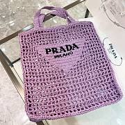 Prada Raffia Purple Bag Size 38x36x3cm - 1