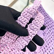 Prada Raffia Purple Bag Size 38x36x3cm - 6