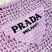 Prada Raffia Purple Bag Size 38x36x3cm - 3