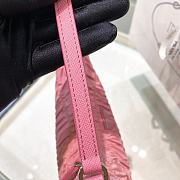 Prada Nylon Saffiano Leather Mini Bag Pink Size 22x17x6cm - 6