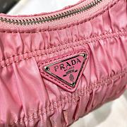 Prada Nylon Saffiano Leather Mini Bag Pink Size 22x17x6cm - 5