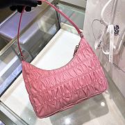 Prada Nylon Saffiano Leather Mini Bag Pink Size 22x17x6cm - 2
