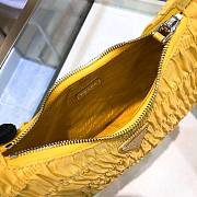 Prada Nylon Saffiano Leather Mini Bag Yellow Size 22x17x6cm - 4