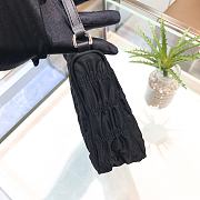 Prada Nylon Saffiano Leather Mini Bag Black Size 22x17x6cm - 2