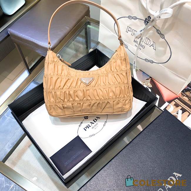 Prada Nylon Saffiano Leather Mini Bag Size 22x17x6cm - 1