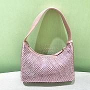 Prada Hobo Pink Satin Re Edition 2000 Size 22x17x6cm - 3