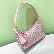 Prada Hobo Pink Satin Re Edition 2000 Size 22x17x6cm - 5