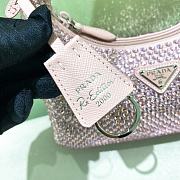 Prada Hobo Pink Satin Re Edition 2000 Size 22x17x6cm - 6