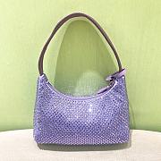 Prada Hobo Purple Satin Re Edition 2000 Size 22x17x6cm - 1