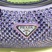 Prada Hobo Purple Satin Re Edition 2000 Size 22x17x6cm - 5