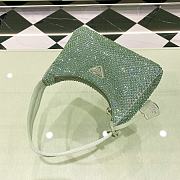 Prada Hobo Green Satin Re Edition 2000 Size 22x17x6cm - 4