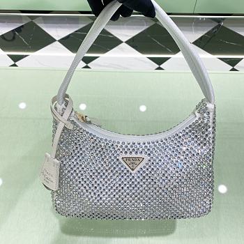 Prada Hobo Satin Re Edition 2000 Size 22x17x6cm