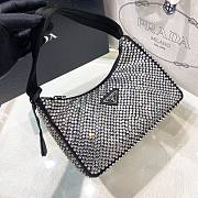 Prada Hobo Black Satin Re Edition 2000 Size 22x17x6cm - 1
