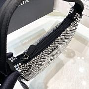 Prada Hobo Black Satin Re Edition 2000 Size 22x17x6cm - 6