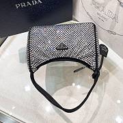 Prada Hobo Black Satin Re Edition 2000 Size 22x17x6cm - 3