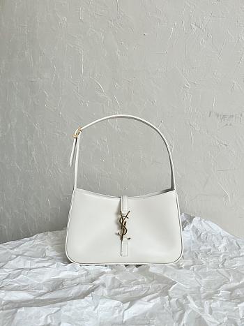 YSL White Hobo Bag 23cm