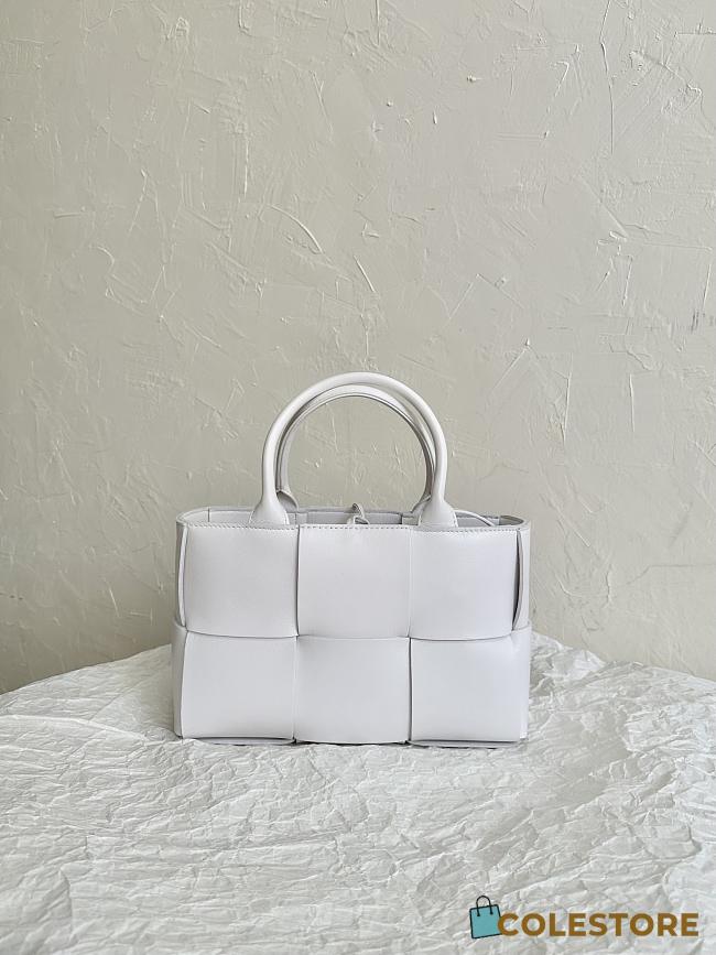  Bottega Veneta Medium Arco Tote Bag White Size 25×16×8cm - 1