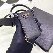 Prada Saffiano Mini Black Mini Size 19*17*6cm - 5