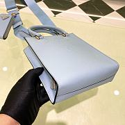 Prada Saffiano Mini Blue Size 19*17*6cm - 4