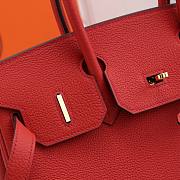 Hermes Birkin Togo Leather Red Size 30cm - 3