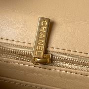 Chanel Small Vanity Casetweed, Lambskin & Gold Metalorange & Ecru Size 12.5x15x8cm - 6