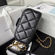 Chanel Small Vanity Lambskin Black Size 12.5x15x8cm - 6