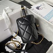 Chanel Small Vanity Lambskin Black Size 12.5x15x8cm - 3