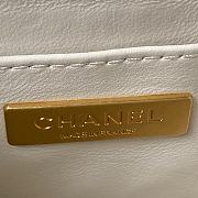 Chanel Small Vanity Lambskin White Size 12.5x15x8cm - 5
