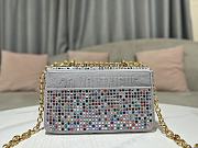 Dior Caro Medium Multiple Color Women Bag Size 25.5x15.5x8cm - 5