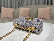 Dior Caro Medium Multiple Color Women Bag Size 25.5x15.5x8cm - 3