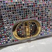 Dior Caro Medium Multiple Color Women Bag Size 25.5x15.5x8cm - 2