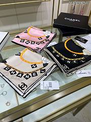 Chanel Scarf Silk Pink  - 6