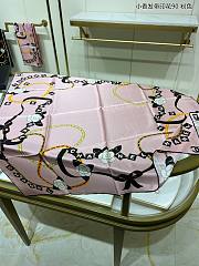 Chanel Scarf Silk Pink  - 5