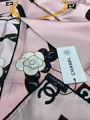 Chanel Scarf Silk Pink  - 2