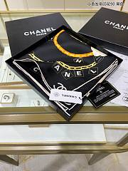 Chanel Scarf Silk Black  - 3