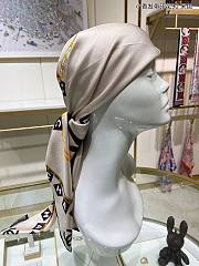 Chanel Scarf Silk White - 3