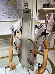 Chanel Scarf Silk White - 5