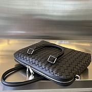 Bottega Veneta Slim Intrecciato Briefcase Black Size 36x29x7.5 - 4