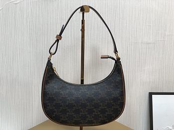 Celine 22 Ava Bag In Triomphe Canvas And Calfskin Tan Size 23x13.5x6cm