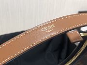 Celine 22 Ava Bag In Triomphe Canvas And Calfskin Tan Size 23x13.5x6cm - 5