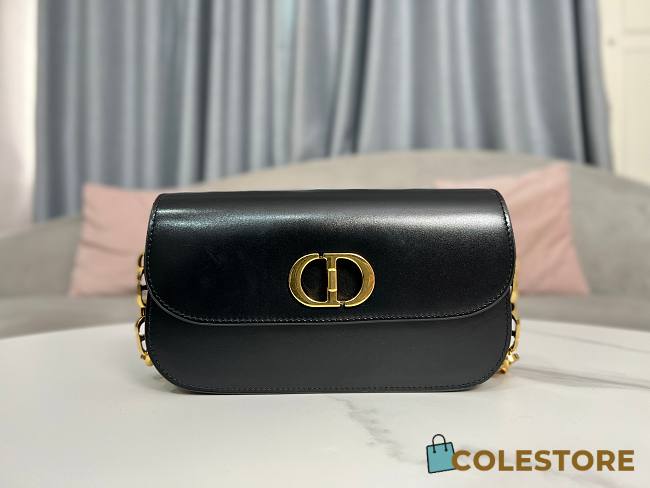 Dior 30 Montaigne Avenue Black Size 22.5x12.5x 6.5cm - 1