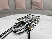 Dior Mini Book Tote-Telefoontasje White Size 13x18x5cm  - 4