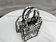 Dior Mini Book Tote-Telefoontasje White Size 13x18x5cm  - 5