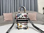 Dior Mini Book Tote Petites Fleurs Size 13x18x5cm - 3
