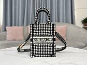 Dior Mini Book Tote Size 13x18x5cm - 1