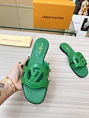 Louis Vuitton Isola Flat Slipper Green Size 35-43cm - 5