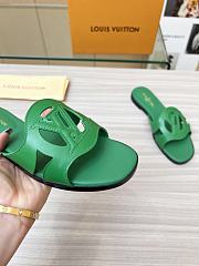  Louis Vuitton Isola Flat Slipper Green Size 35-43cm - 4