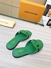  Louis Vuitton Isola Flat Slipper Green Size 35-43cm - 2