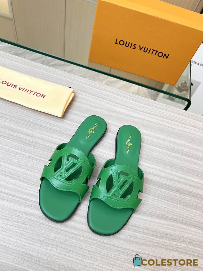  Louis Vuitton Isola Flat Slipper Green Size 35-43cm - 1